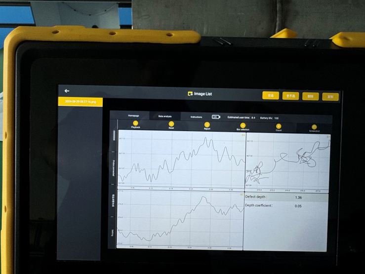 ACFM-X2 Alternating Current Field Measurement System Portable ACFM Crack Detector for Metal Surface Near-surface Defect Testing Through Paint Epoxy Coating