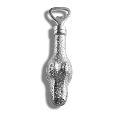 Gravado morre o abridor de garrafa moldado 165*40MM do crocodilo do abridor de garrafa do metal