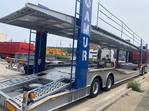 CIMC 2 Axle 8 Land Road Car Carrier Trailer Car Transport Trailer