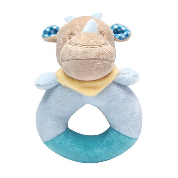 OEM Shaky Baby Rattle , Angelber Hippopotamus Plush Toy