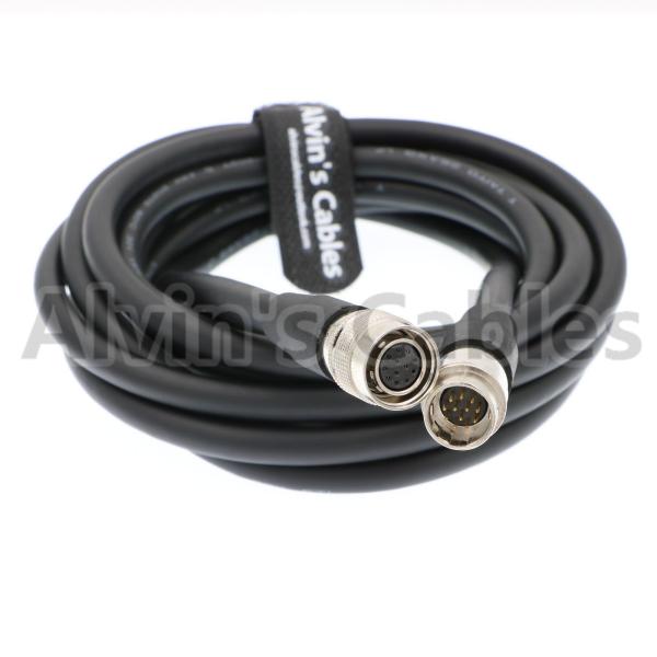 Homem de 12 Pin Hirose ao cabo coaxial fêmea para a câmera industrial de Sony da rede