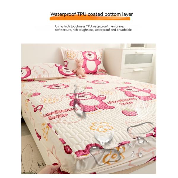 Couverture de matelas imperméable à l'eau pliée pour la maison Hôtel entièrement entouré protection du lit