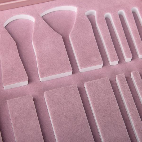 Caixa de empacotamento de papel de alta qualidade do grupo de escova da composição do cabelo do rosa da caixa de presente de cartão