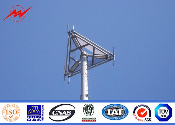132kv 30 Meter Mono Pole Tower For Mobile Transmission Telecommunication
