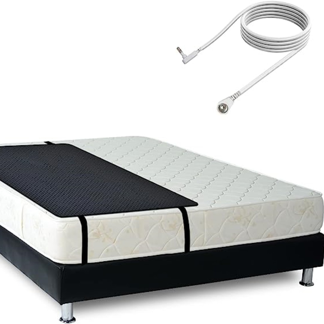 Earthing Grounding PU Leather Mattress Conductive Safety Bed Pad With Breathable Holes Anti-static Mat for Relieve Pain