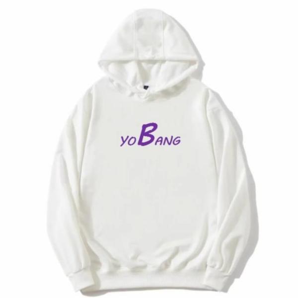 OEM Skateboard Clothing White Hoodie With Logo Print