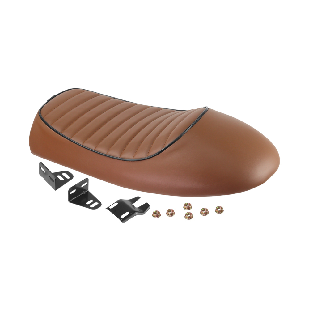 Motorcycle seat, custom retro hump seat, suitable for Yamaha SR400/500 XJ XS KZ, Honda CB200/350/500/750 and Suzuki GN.