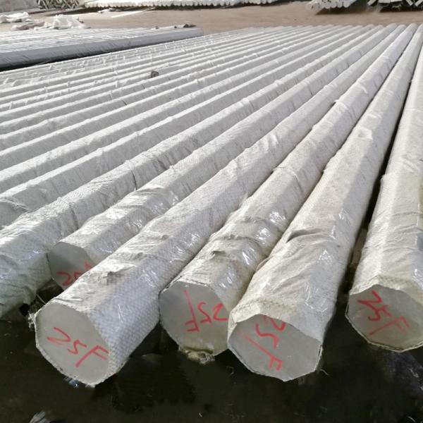 13.2kv 25ft 30ft 35ft 40ft 45ft 8 Sided Steel Utility Pole Hot-Dip Galvanizing For Distribution Power Line