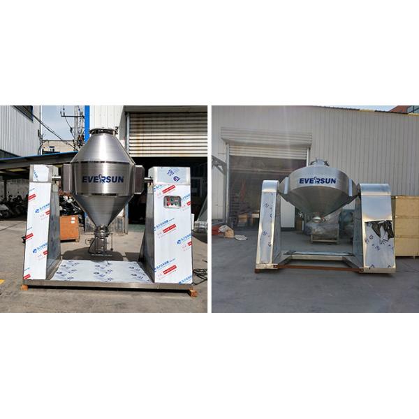 Continuous Tumbling Double Cone Blender Powder Mixer Machine For Minerals