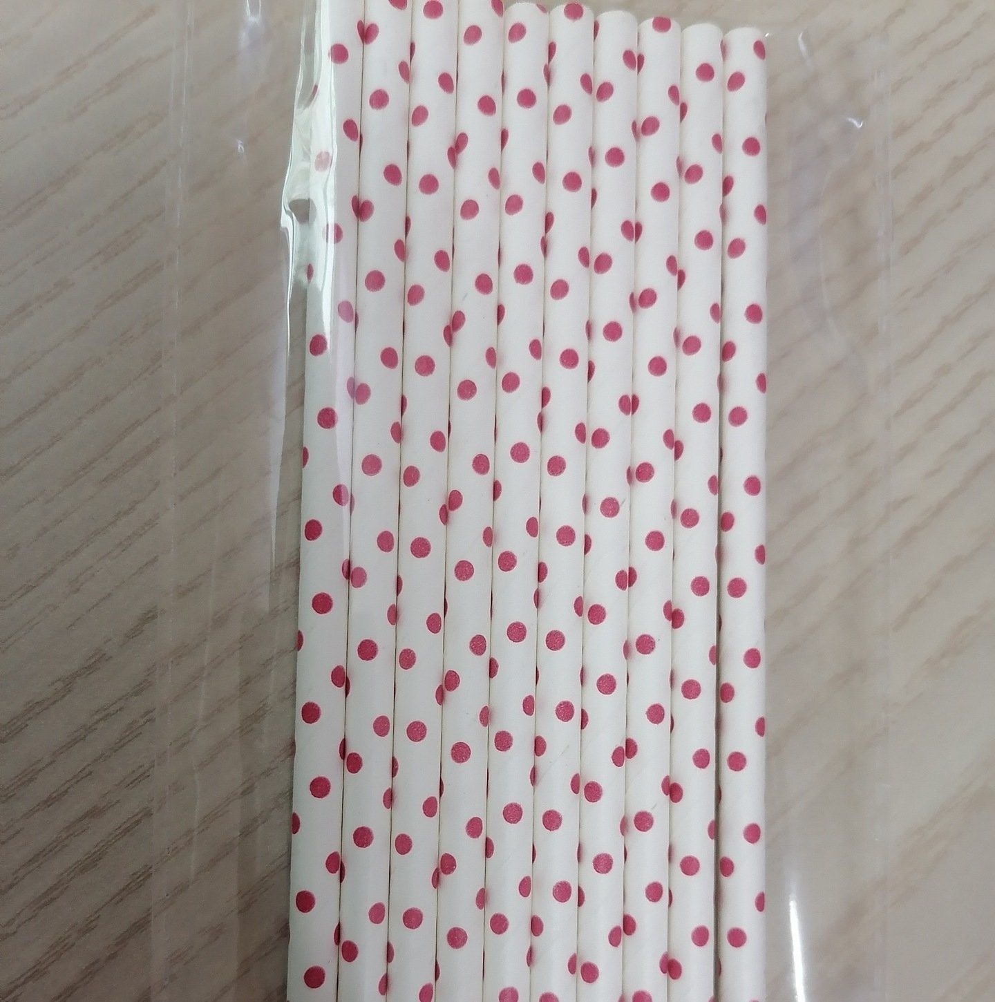 Multicolour Biodegradable Disposable Straw for Juice Milk Beverage 6mm*197mm Paper Straw