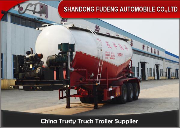 45 cbm Bulk Cement Tanker Trailer For Powder Transport Carbon Steel