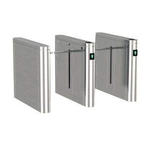 304 Stainless Steel Drop Arm Turnstile with BLDC Motor and Bi-directional Access Control