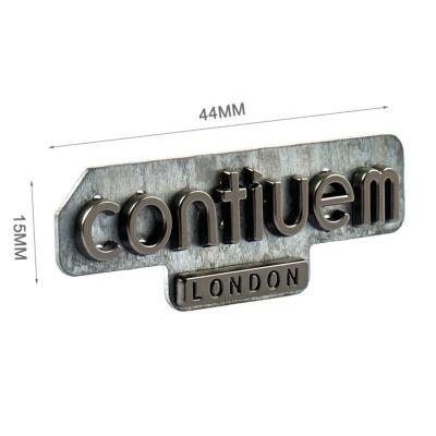 OEM ODM Bag Hardware Manufacture Metal Letter Logo Label Customized Name Plate Tags For Clothing