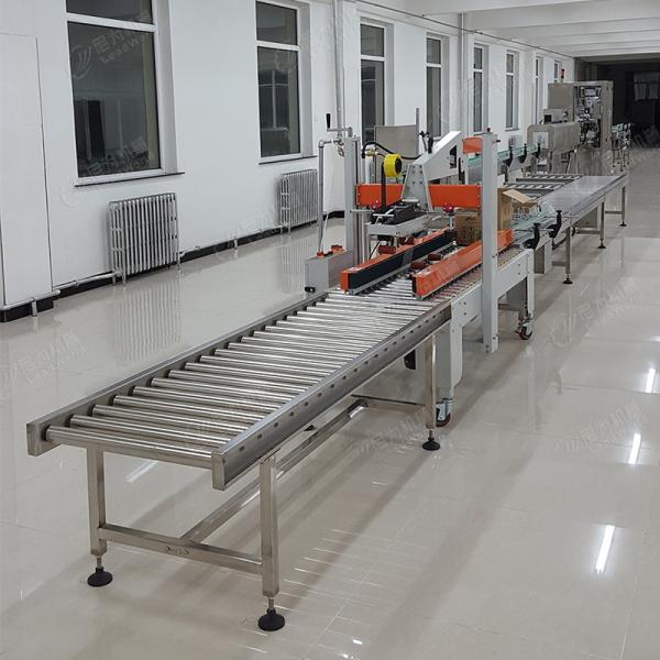 Sistema de transportadores elétricos de rolos Linha de embalagem personalizada Rolos de cinta transportadora