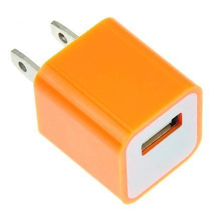 USB AC Wall Charger and Car Charger+Data Cable for Apple iPod Touch or iPhone4 4S 4G Orang