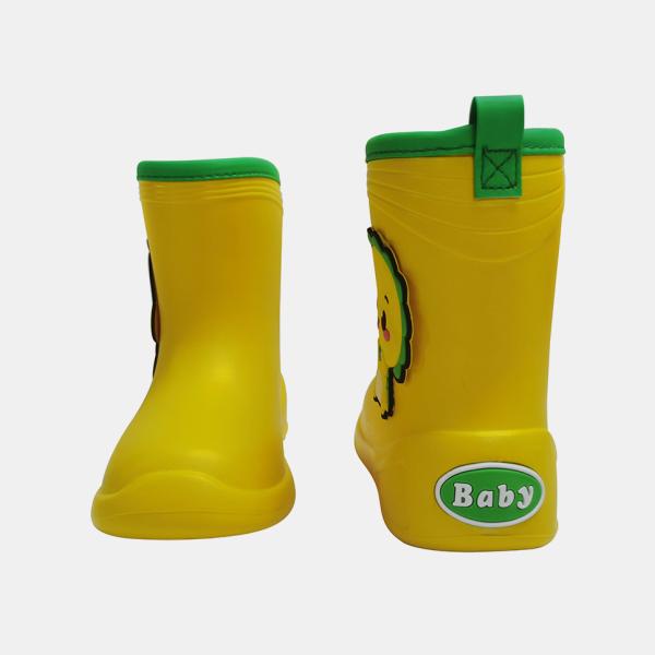 Lightweight Non Slip Kids Ankle PVC Dinosaur Rain Boots