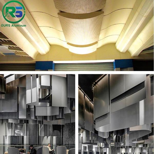 Белая форменная стена стиля Арт Деко PVDF обшивает панелями внешнее строя украшение