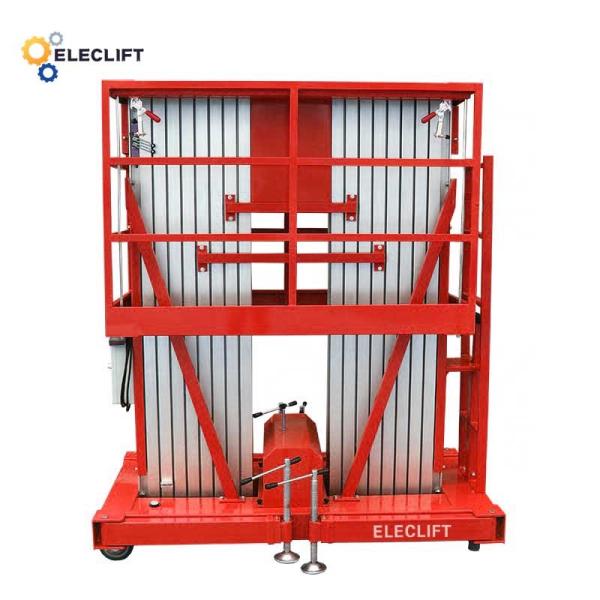 220V Aluminum Lift Platform Non Slip Electric Man Lift