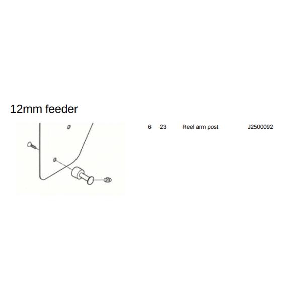 Reel Arm Post J2500092 J2500123 For Samsung CP12 CP16mm Feeder