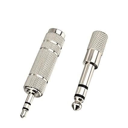 1/ 4 Inch Male to 3.5 mm Female Stereo Adapter Plus Termination Style