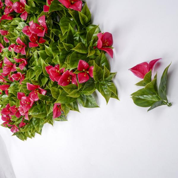 Plastic Ivy Leaf Artificial Green Walls Panels 50*50CM Outdoor Faux Boxwood