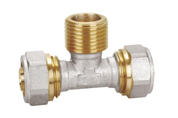 PF5007 Brass Pex -al-pex  Male Tee 16X1/2X16,26X1/2X26