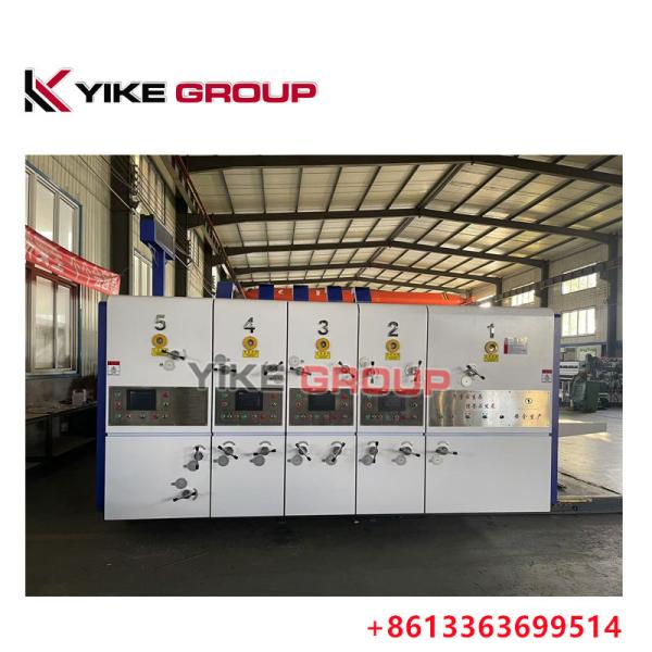 YIKE GROUP lead edge feeder 1200X2400MM 4 Color Flexo Printing Slotting Die Cutting Machine