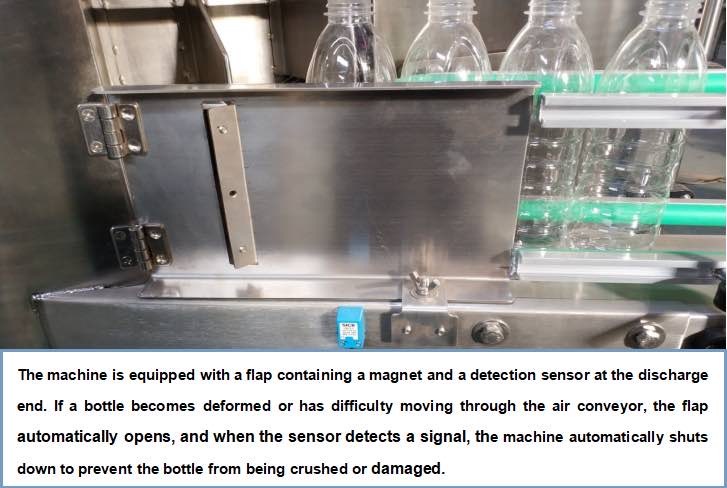 Automatic Bottle Unscrambler with 304 Stainless Steel Construction and 12,000 Bottles/Hour Capacity Adjustable for Different Bottle Sizes