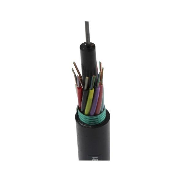 Tubo suelto GYTS de conducto aéreo de 24 núcleos de un solo modo de cable de fibra óptica