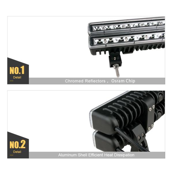 14 Inch 60W Ultra-thin 4x4 Led Bar Off road Light For Car Niva 12V Jeep Wrangler tj ATV SUV Trucks Led Work Barra Driver