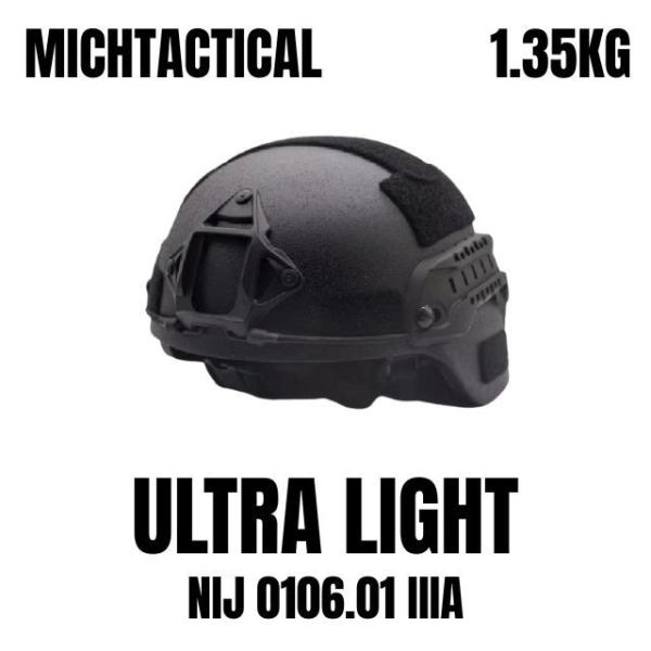 MICH Bulletproof Helmet NIJ IIIA Certified UHMWPE 1.35 KG Ultra LIGHT
