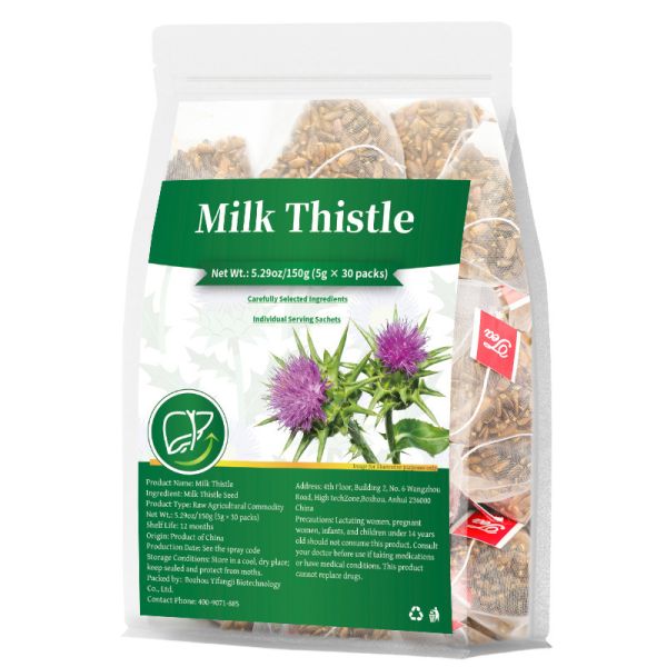 Premium Milk Thistle Herbal Tea For Natural Liver Wellness Digestive Comfort And Respiratory Support
