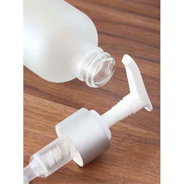 LinDeer White 100ml Frosted Glass Pump Lotion Bottle ODM