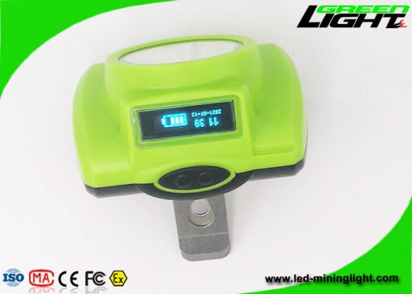 13000lux 1.78W Cordless LED Headlamp Lithium Ion 232lum With Display