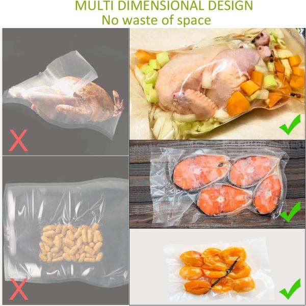 Уплотнение вакуума прозрачной сумки кирпича риса сумки риса вакуума PE PA пластиковой большое кладет еду в мешки