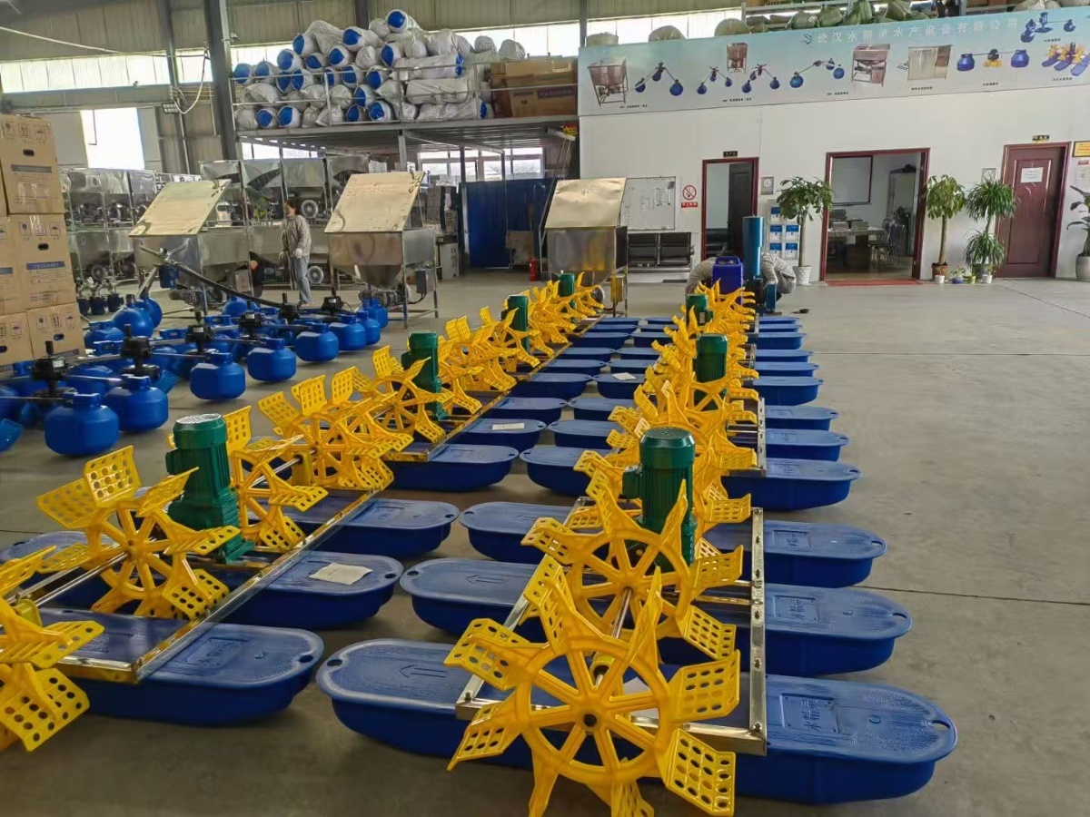4 Impellers 2HP 1.5kw Water High Oxygen Transfer Rate Waterwheel Shrimp Pool Oxygenation Machine Paddle Wheel Aerator