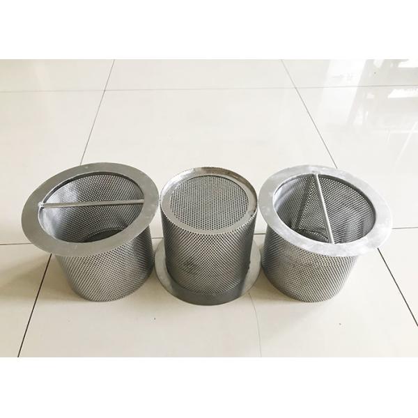 100mm Basket Silver Strainer Filter Wire Mesh Filter Stainless Steel Punching
