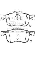 Ceramic D794 volvo s80 brake pad replacement 272401 ATE Braking System