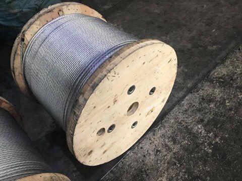 3/8 Galvanized Steel Wire Strand , Galvanized Guy Wire On Reel Packing