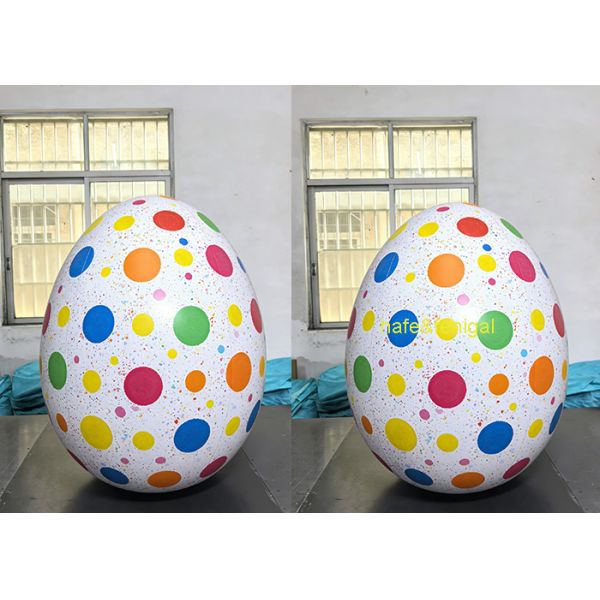 0.25mm PVC Easter Egg Balloon Full Custom Print Touch-Activated Lighting Color Change