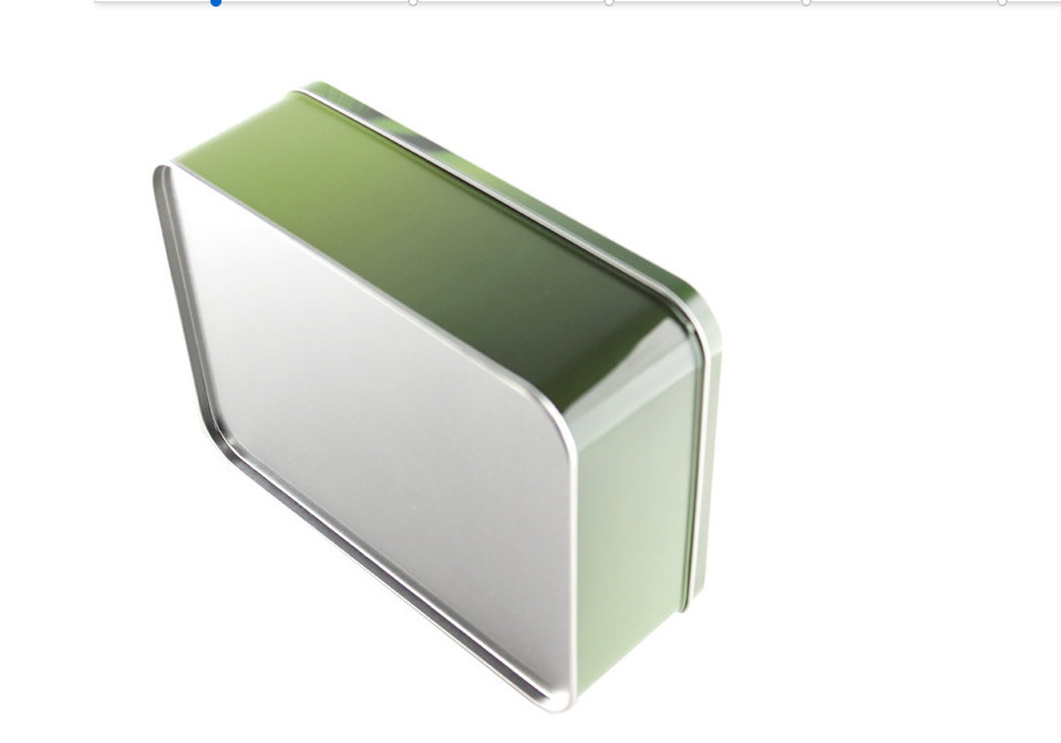 Rectangle Metal Gift Tin Box Rolled out edge For Christmas Holiday
