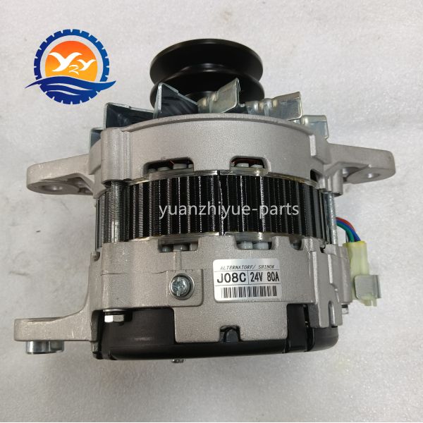J08C Alternator 24V 80A 270402481 27040-2481 for Hino J08C Diesel Engine Parts