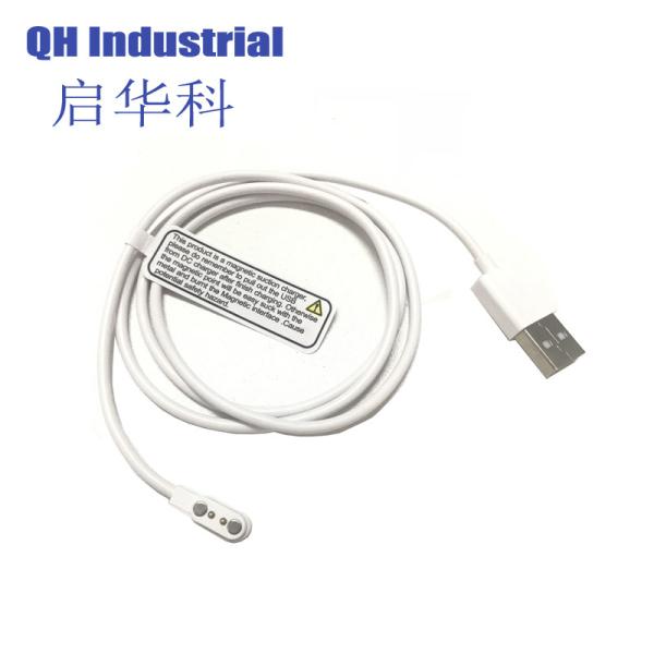 2Pin 2.84mm Pitch Standard Smart Home Applicaton Connector magnetic pogo pin cable connector