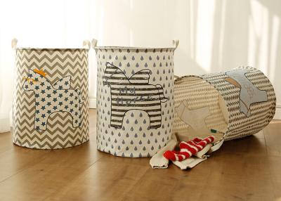 Foldable washing laundry clothes basket toy storage bag large box customized blue wooden horse star