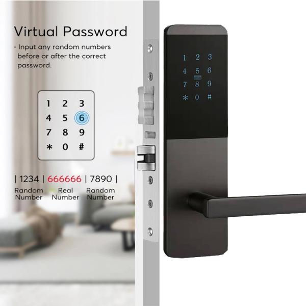 Système alcalin en aluminium de serrure de porte des serrures de porte de mot de passe de 12mm 4 aa Rfid