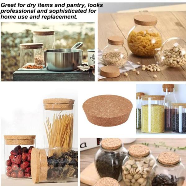 Customized  Natural Tapered Cork Lids Stoppers for Glass Bottle or Jars