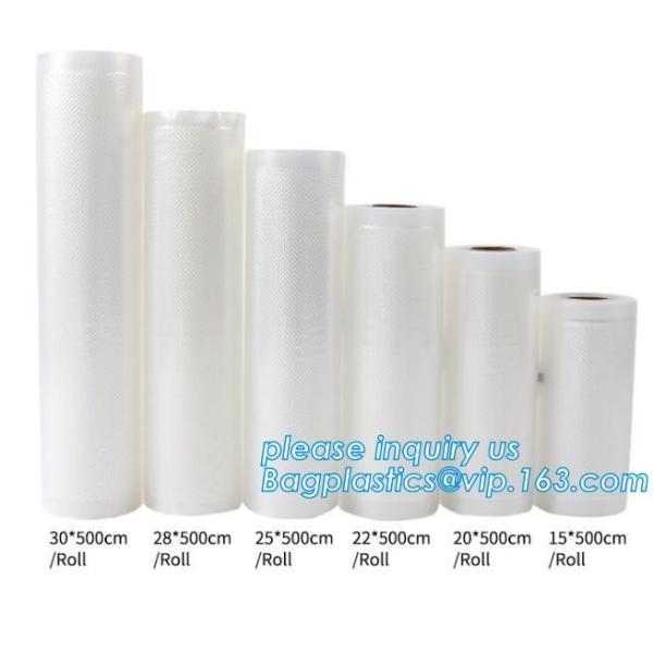 Disposable Transparent Vacuum Sealer Food Storage Plastic Packaging Roll Bag for Food Sealed, Textured Food Freshness St
