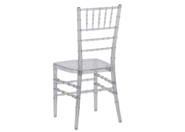 Tipo acrílico transparente arrendamento da cadeira de Chiavari do espaço livre para o casamento/uso do hotel