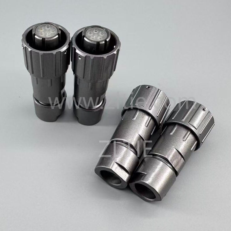 FQ14 Series 5 Pin Straight Female Aviation Connector Plug Metal Circular Connector