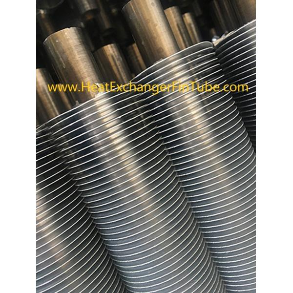 Serrated Extruded Heat Exchanger aluminum Fin Tube , A179 seamless Carbon Steel tubes